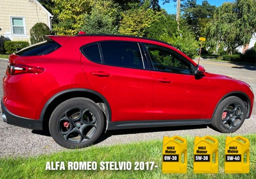 Huile Alfa Romeo Stelvio Alfa Romeo Stelvio rouge 2017-