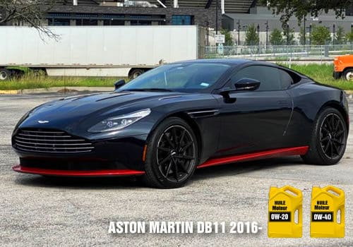 Aston Martin DB11 huile 0w-20 0w-40