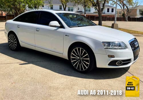 Les huiles Audi A6 2011 À 2018 Véhicule Audi A6 HUILE 5W-40