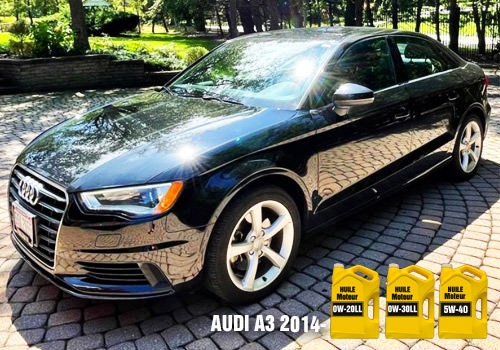 Les huiles automobiles pour AUDI A3 Automobile Audi A3 noir huile