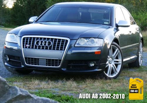 Les huiles Audi A8 2002 À 2010 AUTOMOBILE Audi A8 Huile 5W-40