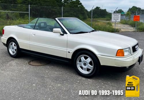 Les huiles Audi 90 1993 à 1995 Audi 90 Huile 0w-20