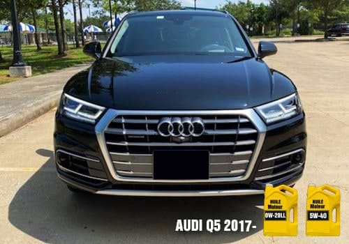 Automobile Audi Q5 huile 0w-20ll 5w-40