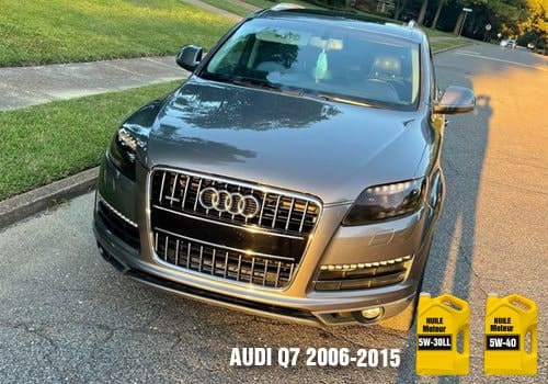 Les huiles Audi POUR Q7 2006 À 2015 Automobile Audi Q7 huile 5w-30ll 5w-40