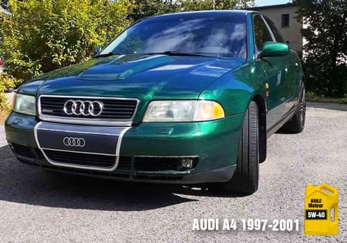 Les huiles pour Audi A4 de 1997 à 2001 Audi A4 huile 5w-40