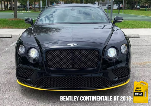 Bentley continentale GT huile 0w-40