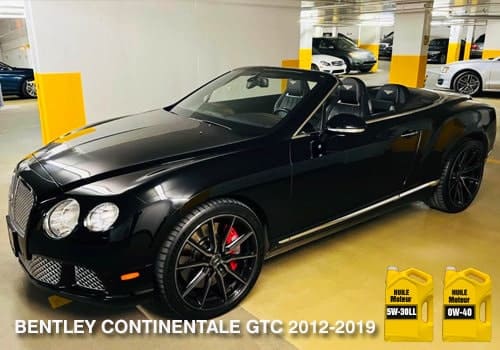 Bentley noir GTC 