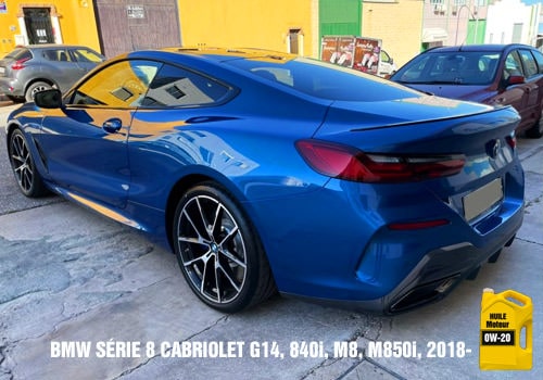 BMW Serie 8 cabriolet huile 0w-20
