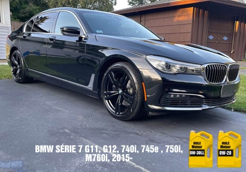 Huile pour BMW série 7 2015 et après BMW Serie 7 huile 0w-30ll 0w-20