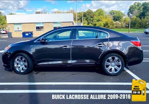 Buick Lacrosse Allure huile 5w-30