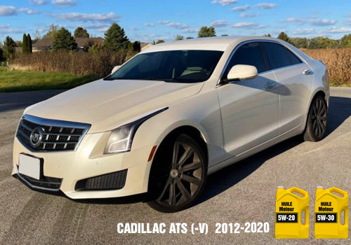 Cadillac ATS huile 5w-20 5w-30