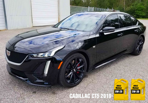 Cadillac CT5 Huile 0w-20 5w-30