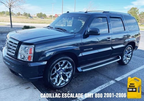 Automobile Cadillac Escalade huile 5w-30