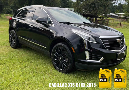 Cadillac xt5 huile 0w-20 5w-30