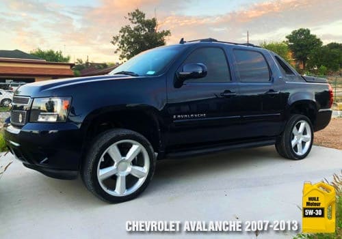 Chevrolet Avalanche huile moteur 5w-30