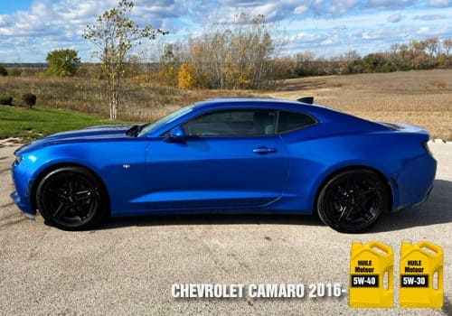 Automobile Chevrolet Camaro huile moteur