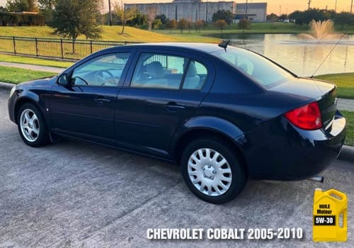 Chevrolet Cobalt huile 5w-30