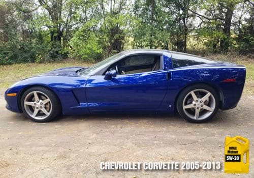 Chevrolet Corvette c6 huile 5w-30