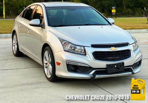 Chevrolet Cruze huile 5w-30