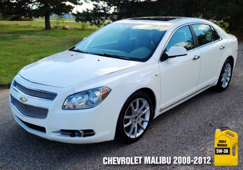 Chevrolet Malibu huile 5w-30