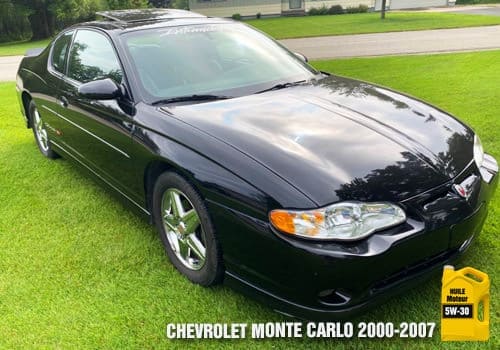 Chevrolet Monte Carlo huile 5w-30