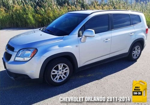 Chevrolet Orlando huile 5w-30