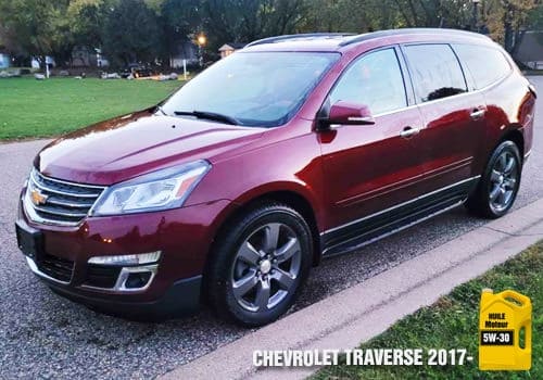 Chevrolet Traversse huile 5W-30