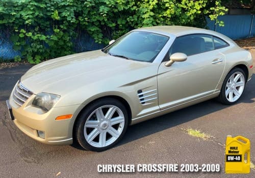 Chrysler Crossfire huile moteur 0w-40