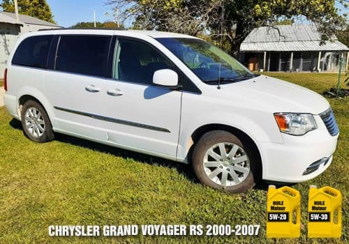 Automobile Chrysler Grand Voyager huile