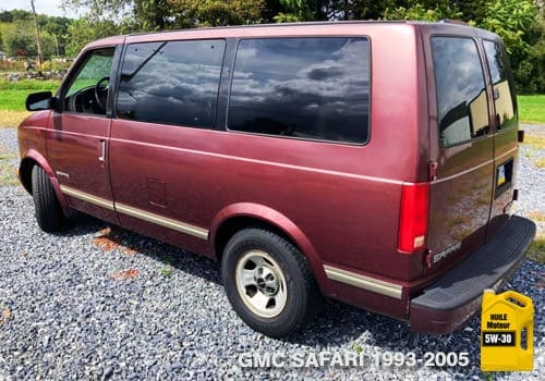 GMC Safari huile moteur 5w-30