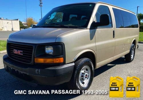 GMC Savana passager huile moteur 15w-40 5w-30