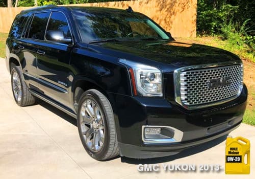 GMC Yukon huile moteur 0w-20