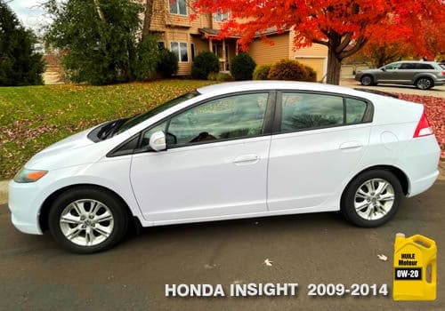 Honda Insight huile moteur 0w-20