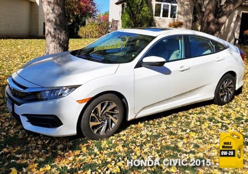 Honda Civic huile moteur 0w-20