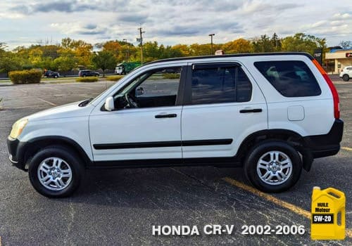 Véhicule Honda CR-V huile moteur 5w-20
